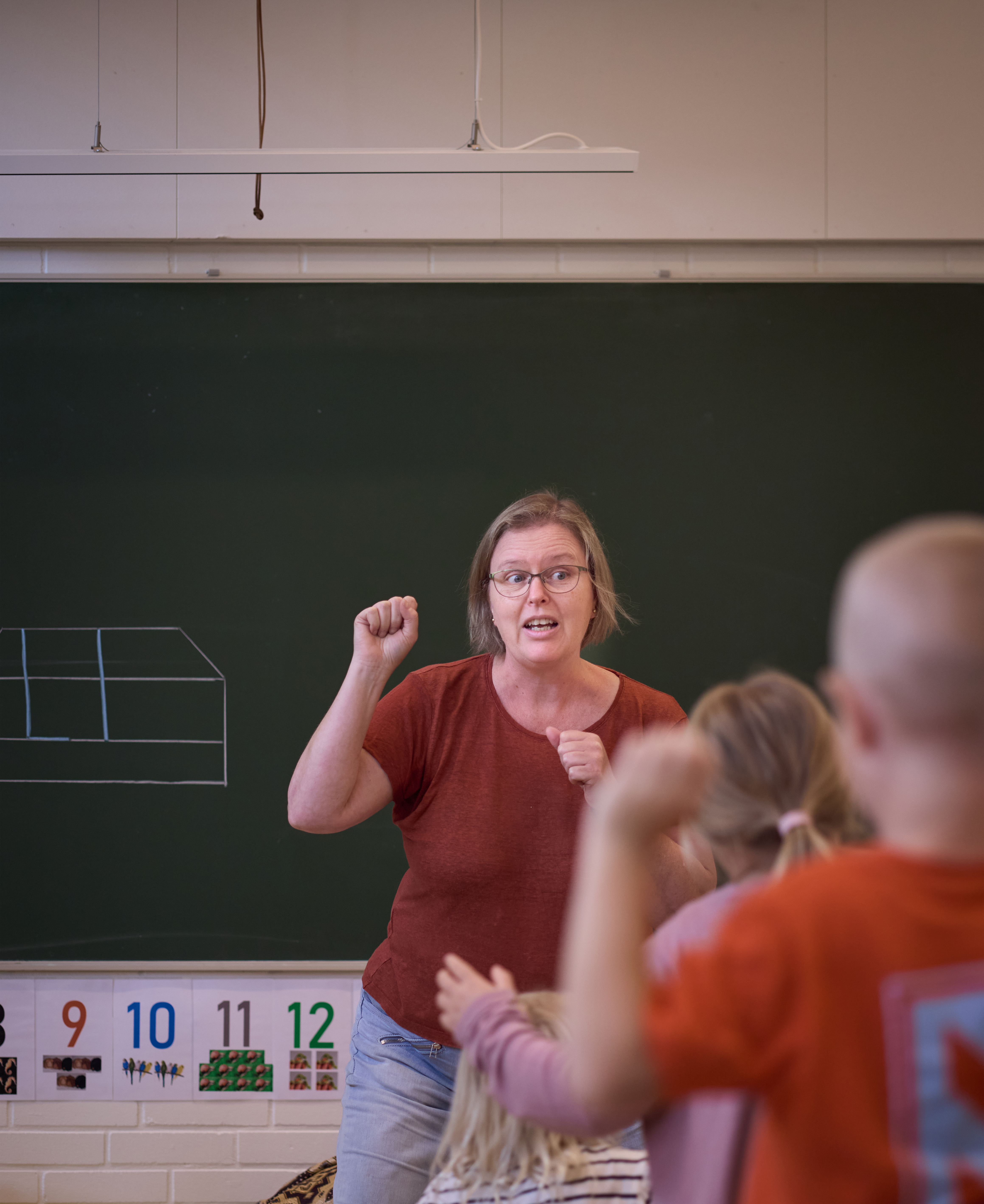 Charlotte Valentin arbejder på Østervangsskolen som børnehaveklasselærer